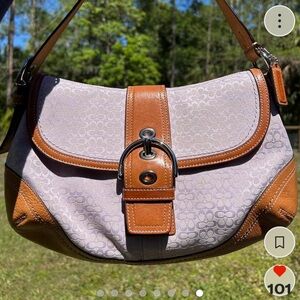 Vintage Coach SoHo Optic Large Flap shoulder bag